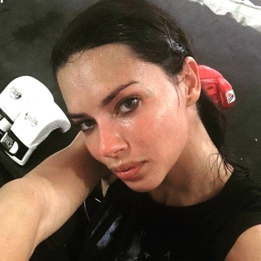 vibrant adriana lima aesthetic