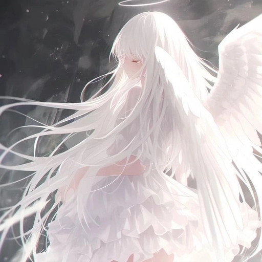 aesthetic angel anime pfp kawaii glow