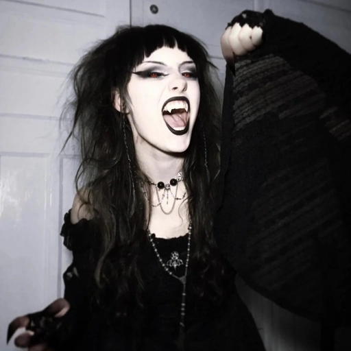 aesthetic vampire pfp neon