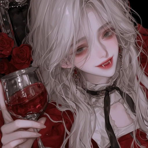aesthetic vampire pfp elegant