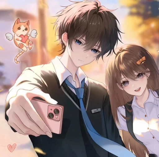 cute couple anime matching pfp 