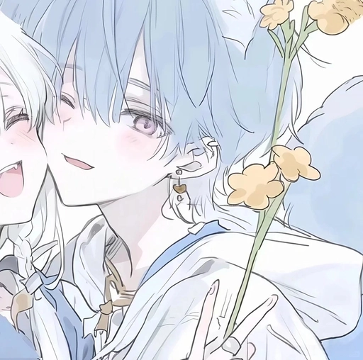 anime couple matching profile pic 