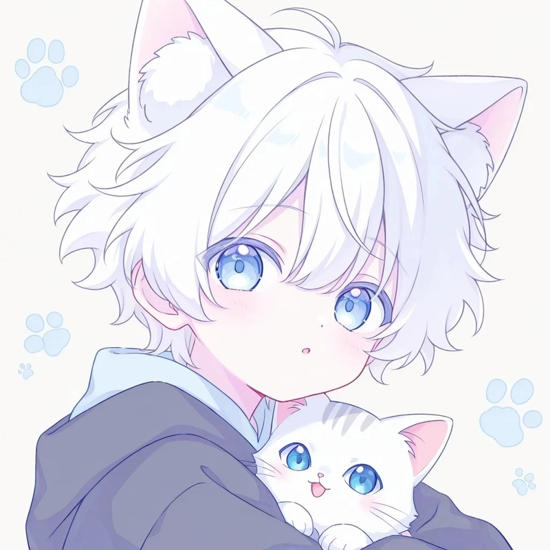 anime boy pfp looking away 