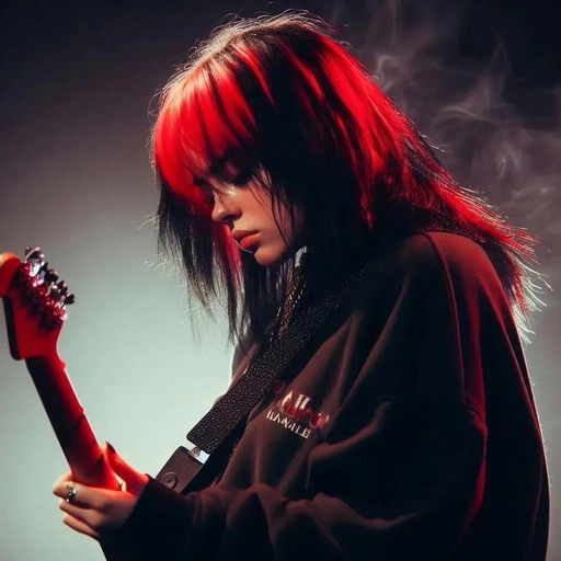 billie eilish pfp portrait style