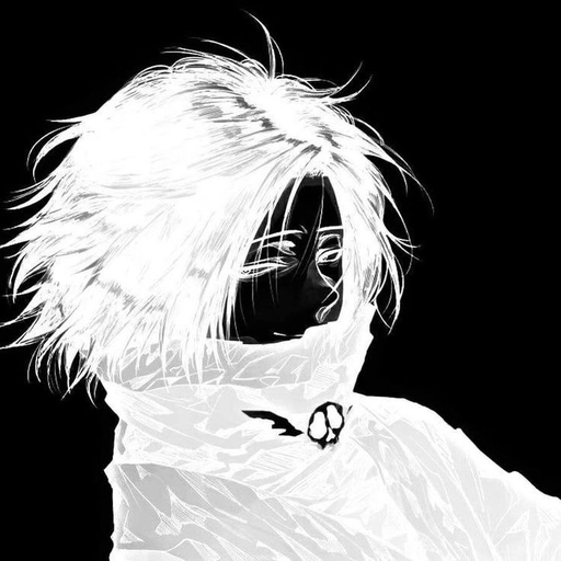 black and white aesthetic pfp image