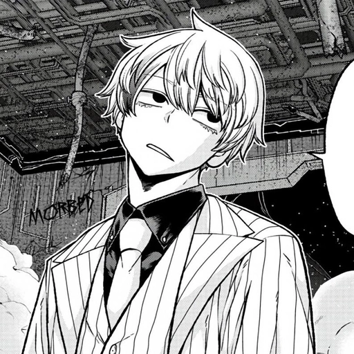 anime pfp black and white cute