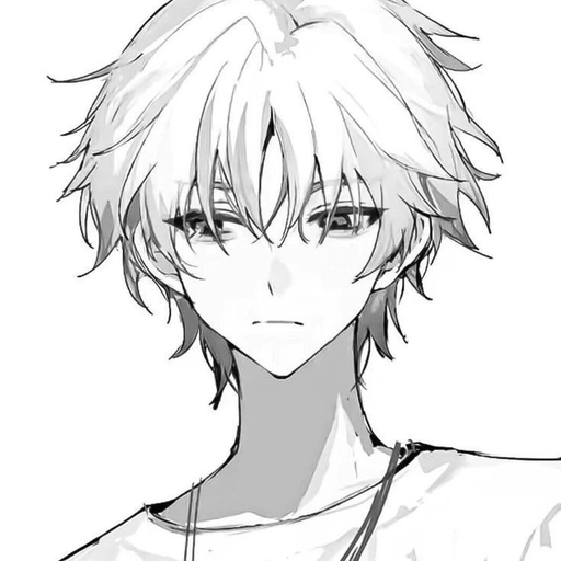 aesthetic black and white anime pfp cute