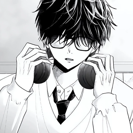 black and white anime couple pfp cute aesthetic