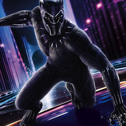 black panther pfp cartoon