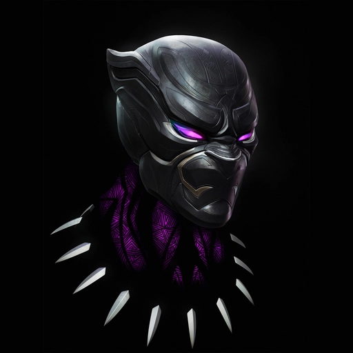 black panther pfp face
