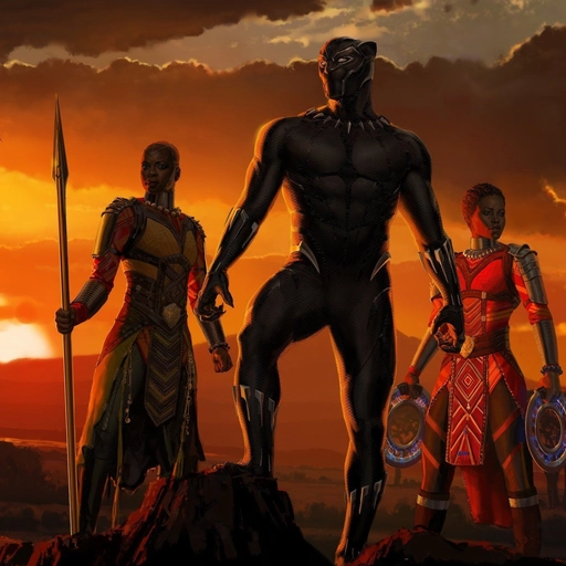 black panther comic pfp hero