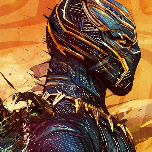 black panther pfp intense gaze