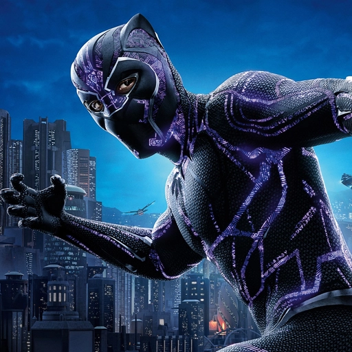 black panther comic pfp playful