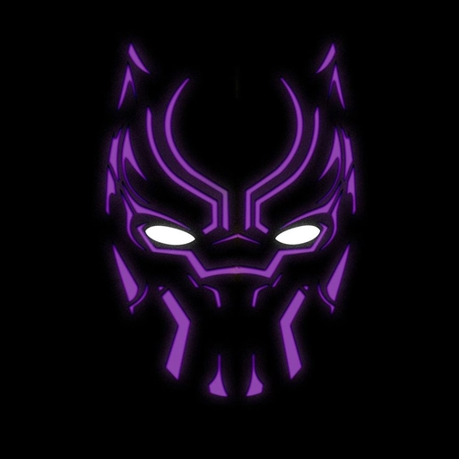 black panther pfp purple