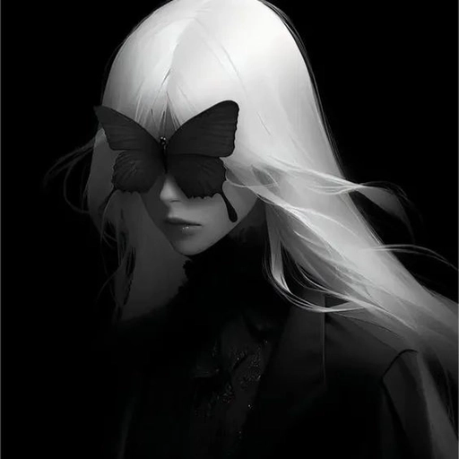 elegant black aesthetic profile picture 
