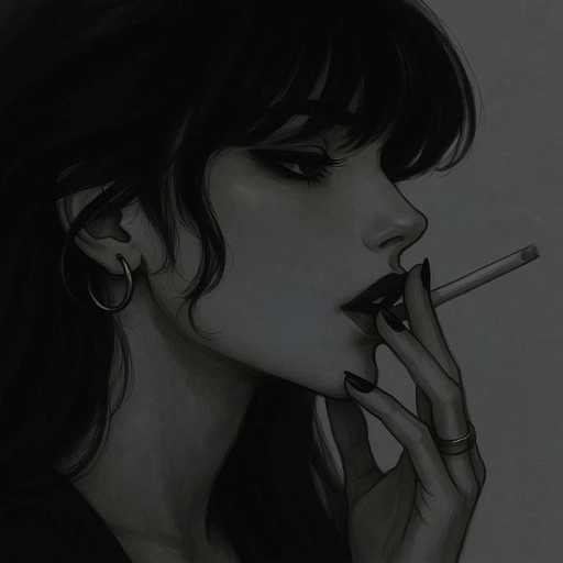 black anime pfp aesthetic HD 