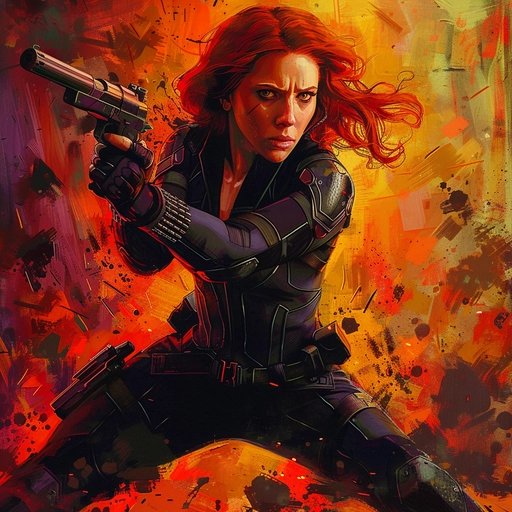 black widow pfp cool style