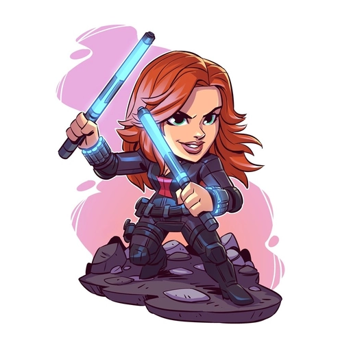 black widow pfp unique style