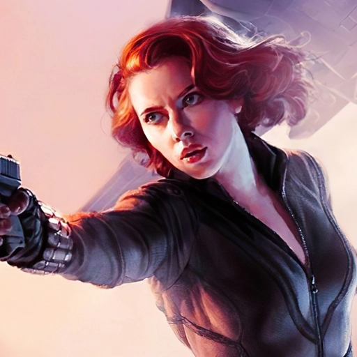 black widow pfp superhero icon