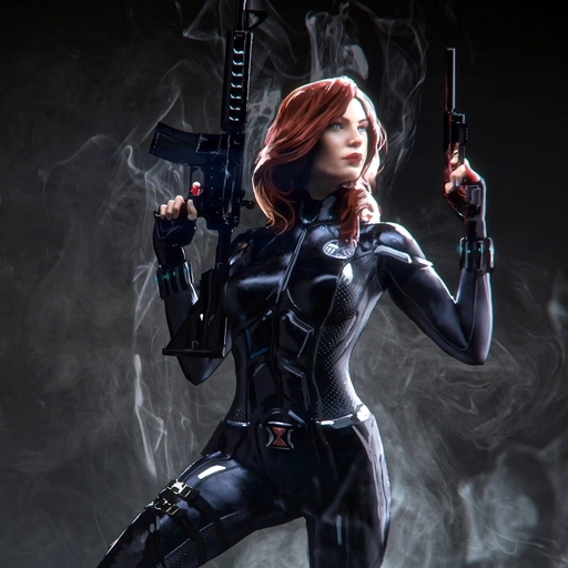 black widow pfp modern design
