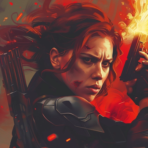 black widow pfp hd