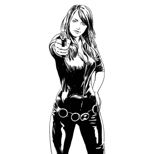 black widow pfp manga