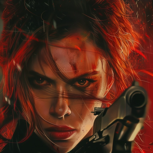 black widow pfp beauty