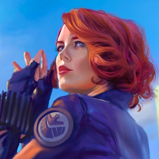black widow pfp icon