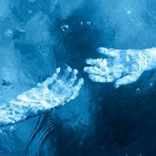 pfp blue aesthetic background