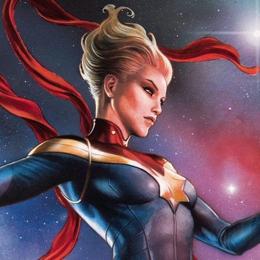 retro poster captain marvel pfp