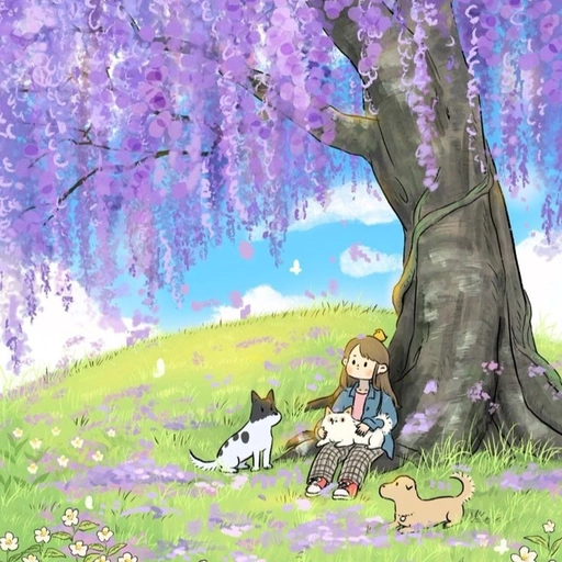 chill anime pfp girl