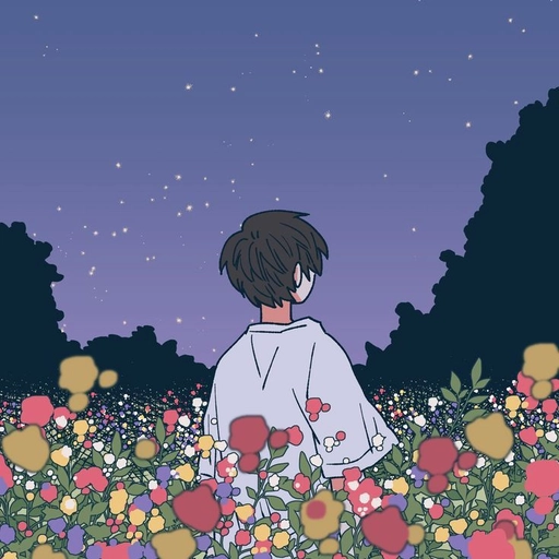 anime chill pfp pastel