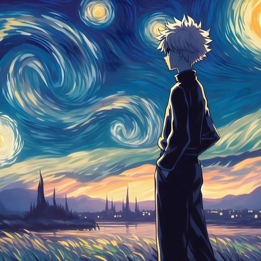 chill anime guy pfp male