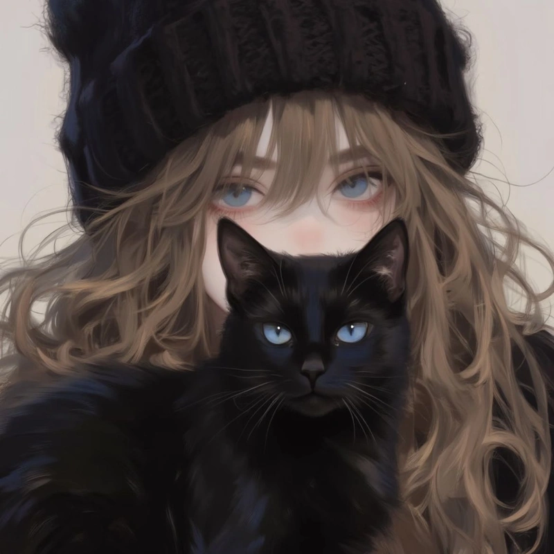 kawaii dark anime aesthetic profile image