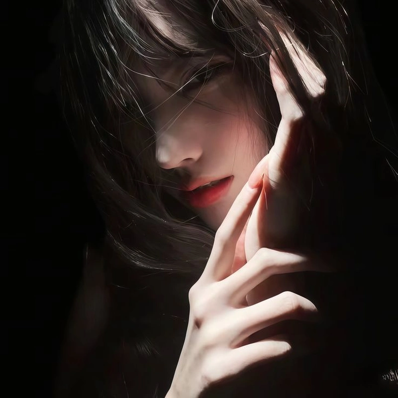 aesthetic dark pfp with moody vibe