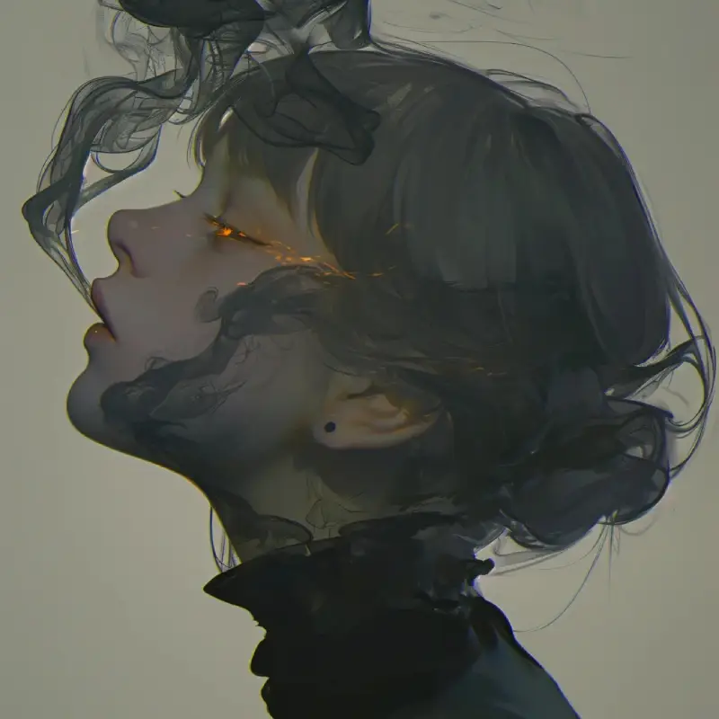 sleek dark aesthetic display picture