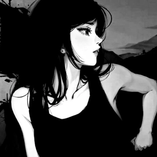 dark anime matching couple pfp HD