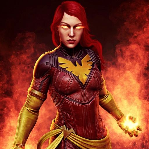 dark phoenix pfp fire