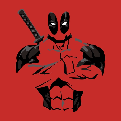 deadpool pfp minimal background