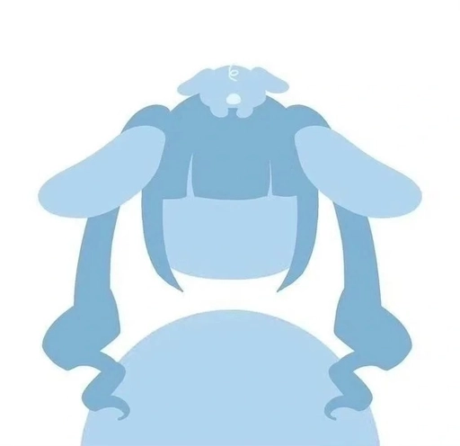 blue toned default pfp