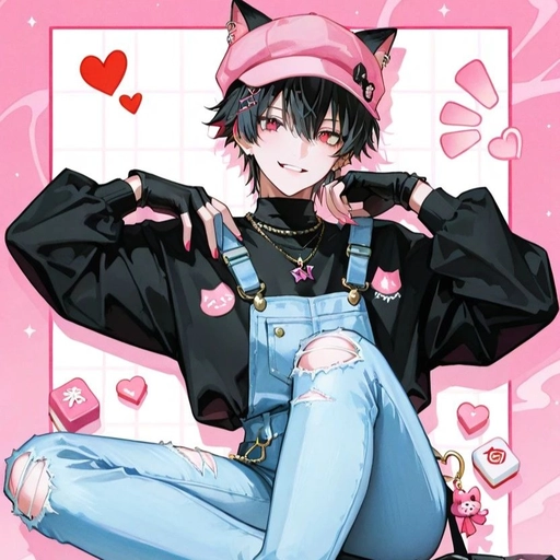 kawaii femboy pfp artwork 