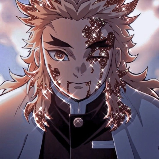 glitter aesthetic anime pfp