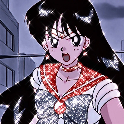 vibrant glitter anime pfp