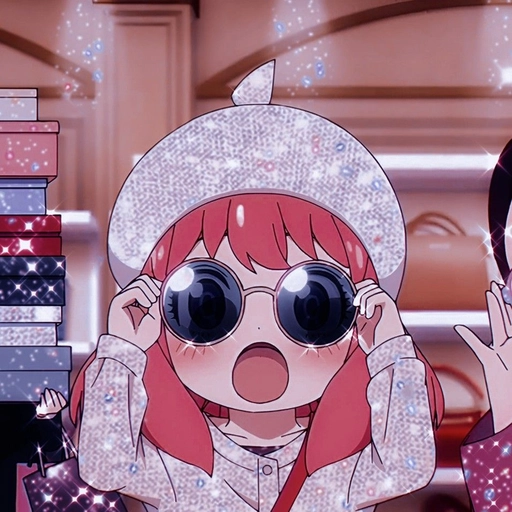 glittery kawaii anime pfp