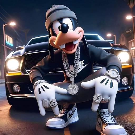 goofy mickey mouse pfp 3d