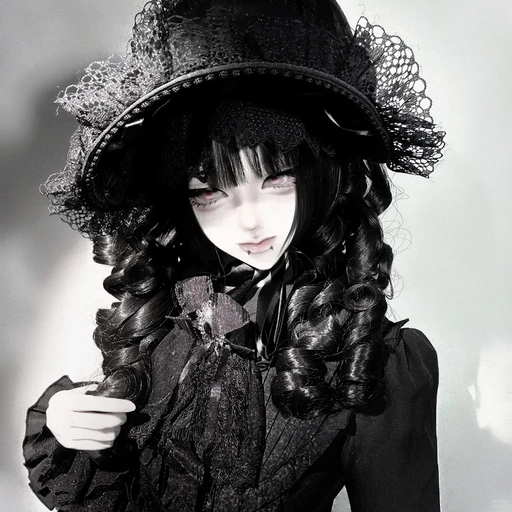 goth aesthetic anime pfp moody anime girl