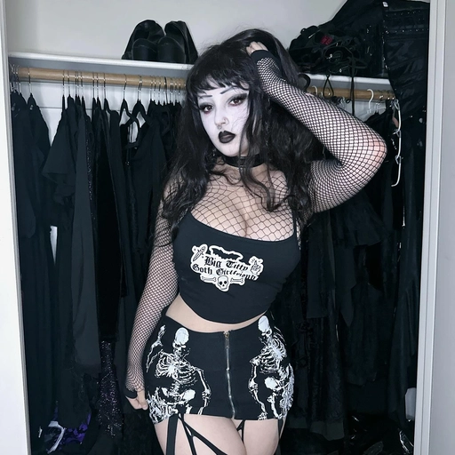 kawaii goth aesthetic pfp pastel and edgy