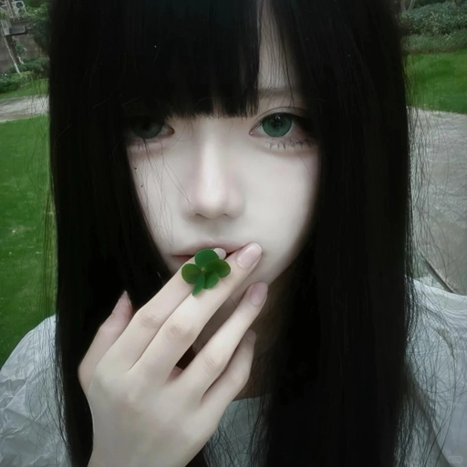 green anime pfp aesthetic digital art