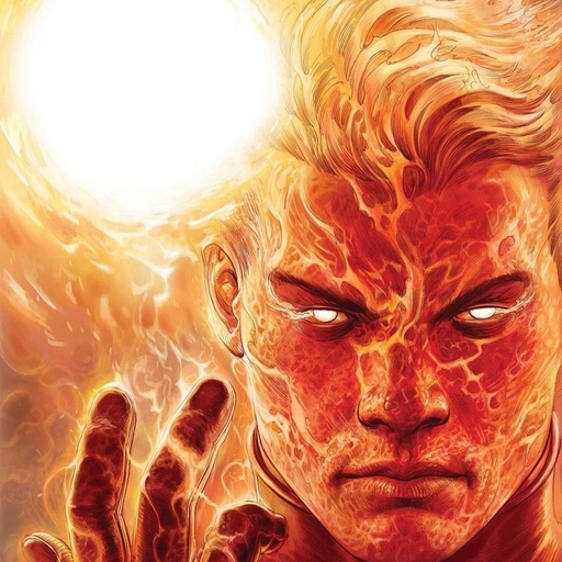 human torch character pfp