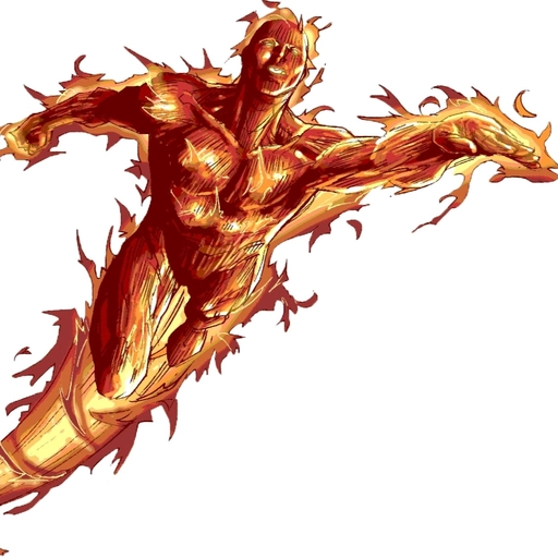 human torch fan art pfp